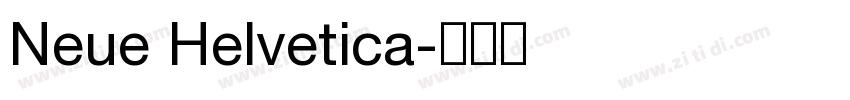 Neue Helvetica字体转换